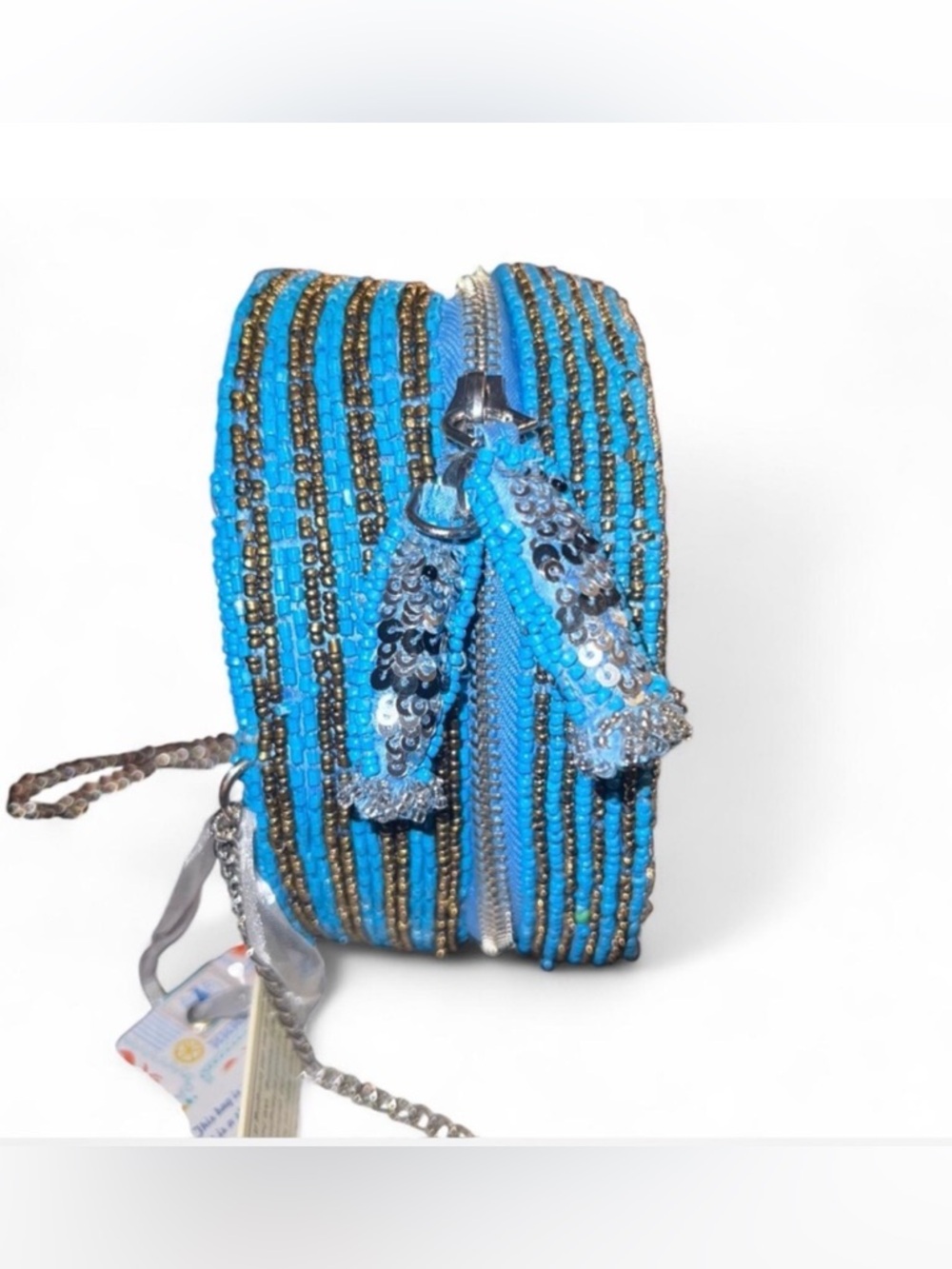 *Viral* Beaded 'CAVIAR SELECT' Round Handbag NWT - Picture 3 of 4